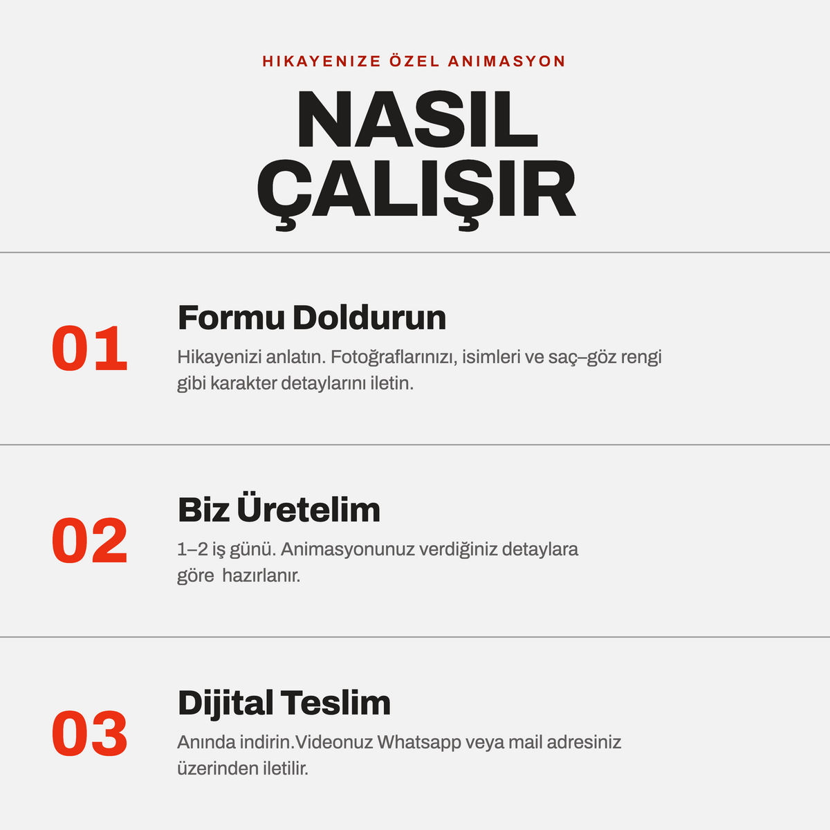 Hikayenize Özel Animasyon Filmi