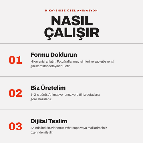Hikayenize Özel Animasyon Filmi